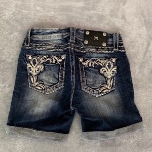 Miss Me Roll Cuff Shorts Size 12 EUC